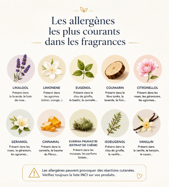 allergènes dans les fragrances